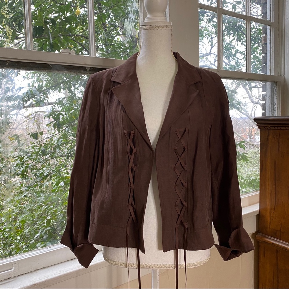 VINTAGE LACE-UP JACKET 🍂✨